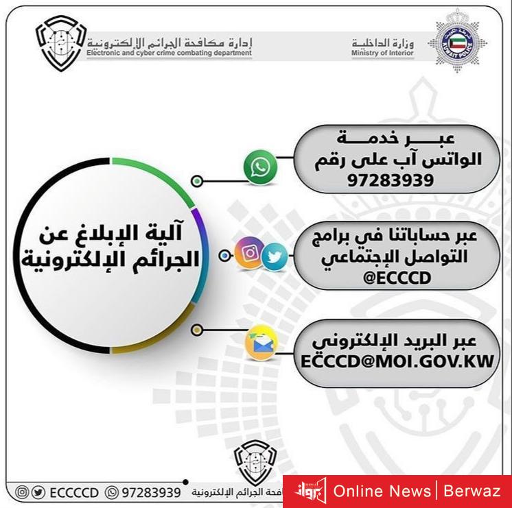 الداخلية تعلن عن طرق الإبلاغ عن الجرائم الإلكترونية برواز الإلكترونية