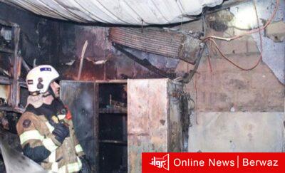 إخماد حريق كراج بالفحيحيل