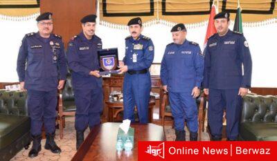 القيادة التنسيقية تمنح درع تذكارى لرئيس قوة الإطفاء