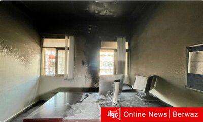 حريق في مكتب مديرة مدرسة بالشيوخ