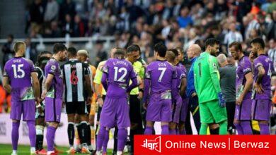 مبارة نيوكاسل وتوتنهام