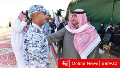 ثامر العلي يشهد طابور المسير للطلبة الضباط الدفعة 30 اختصاص والدفعة 47