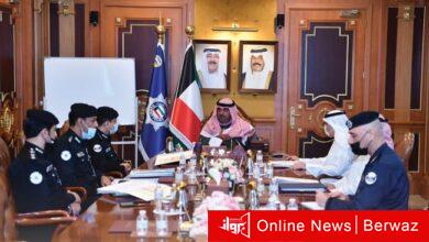 إجتماع وزير الداخلية مع قيادات قطاعي الشؤون المالية والقانونية