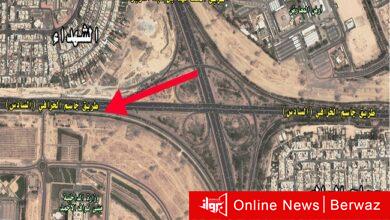 إفتتاح جسر جديد على الدائري السادس مقابل الشهداء بإتجاه الجهراء