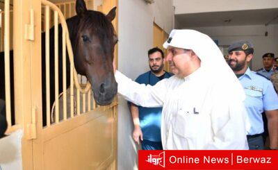 وزير الدفاع يزور الشؤون الزراعية بإدارة الخدمات