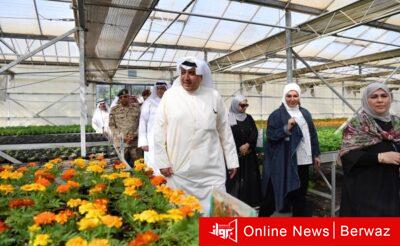 وزير الدفاع يزور الشؤون الزراعية بإدارة الخدمات