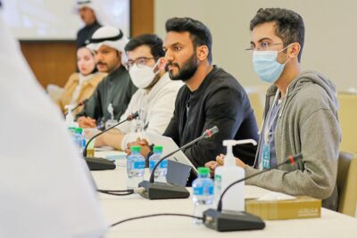 جانب من ورشة عمل لطلبة الكليات الطبية فى مجلس الأمة