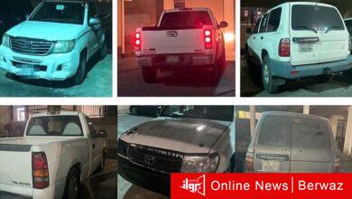 السيارات التى تم ضبطها فى حملة مرورية بالأحمدى