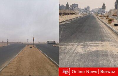 سير الأعمال في مدينة المطلاع وجنوب عبدالله المبارك