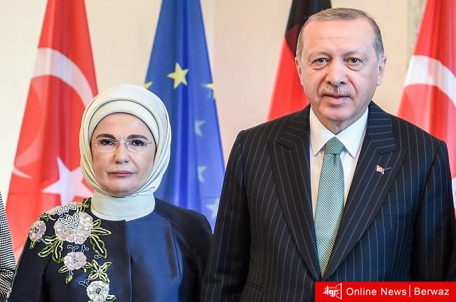 الرئيس التركى أردوغان وزوجته