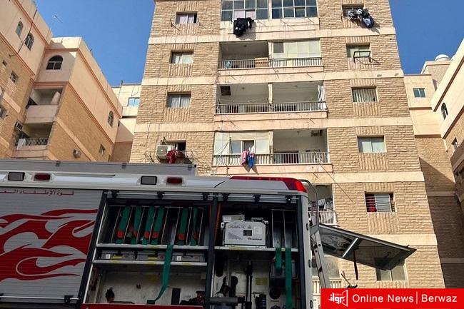 السيطرة على حريق عمارة بالفنطاس