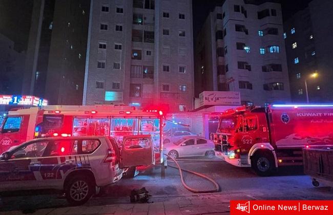 حريق عمارة بالسالمية