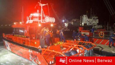 إنقاذ طاقم لنج قادم من احدى الدول المجاورة