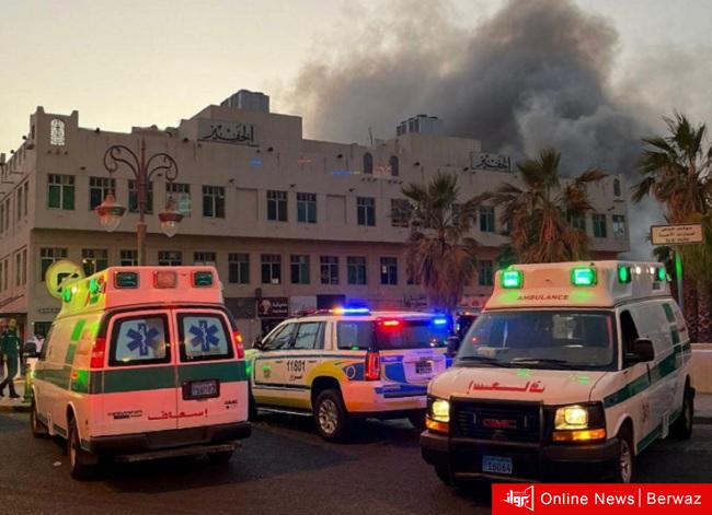 حريق سوق المباركية