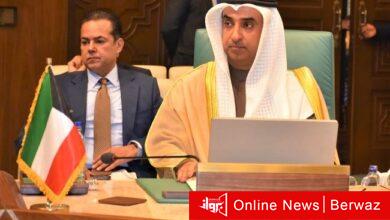 ناصر القحطاني خلال اجتماع جامعة الدول العربية