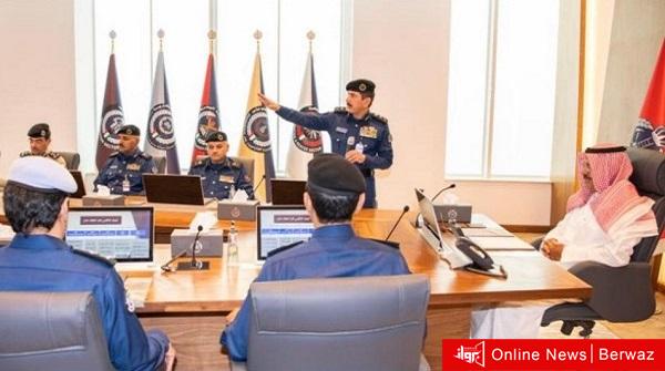 اجتماع وزير الداخلية مع قوة الإطفاء العام