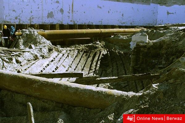 السفينة التي تم العثور عليها أثناء عملية الحفر