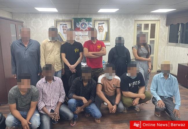 المخالفين لقانون الإقامة الذين تم ضبطهم في حولي