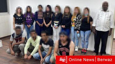 الأشخاص الذين تم ضبطهم مخالفين لقانون الإقامة