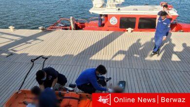 إنقاذ مواطنين عالقين في علامة مائية بجون الكويت