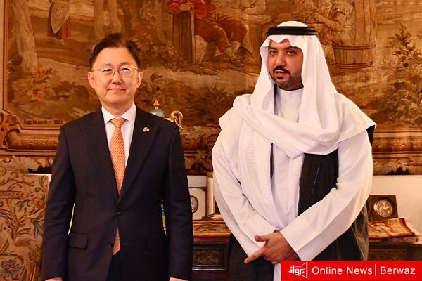 الشيخ مبارك عبدالله المبارك يستضيف وفد الأعمال الكوري بالقصر الأبيض