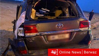 حادث تصادم وإنقلاب على طريق الملك فهد