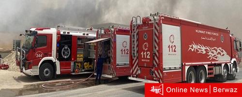 حريق مخزن في جاخور بمنطقة كبد