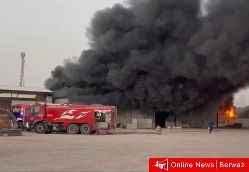 حريق مخزنين في العبدلي