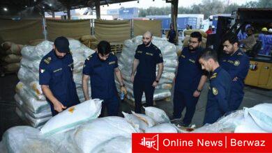 تفتيش 3 حاويات تحتوي كمية كبيرة من المخدرات