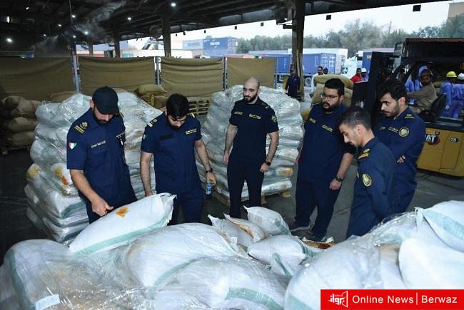 تفتيش 3 حاويات تحتوي كمية كبيرة من المخدرات