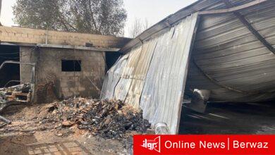 حريق منجرة في جاخور بكبد