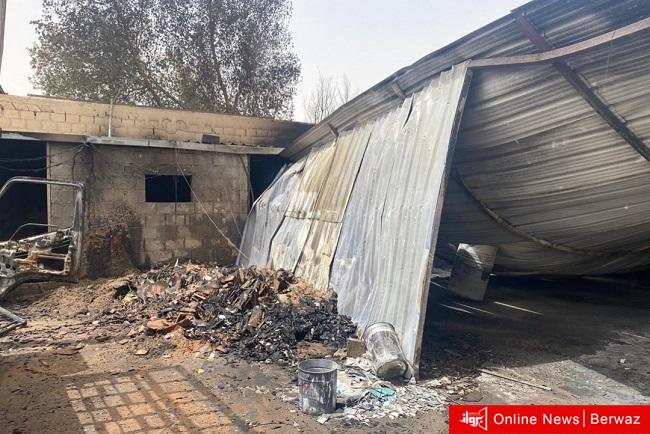 حريق منجرة في جاخور بكبد