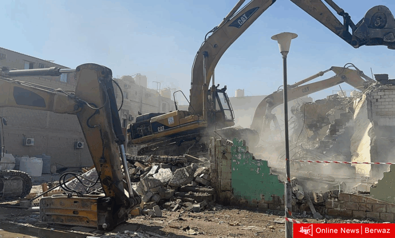 «البلدية»: بدء إزالة 67 عقاراً متهالكاً في جليب الشيوخ حفاظاً على الأرواح والسلامة العامة
