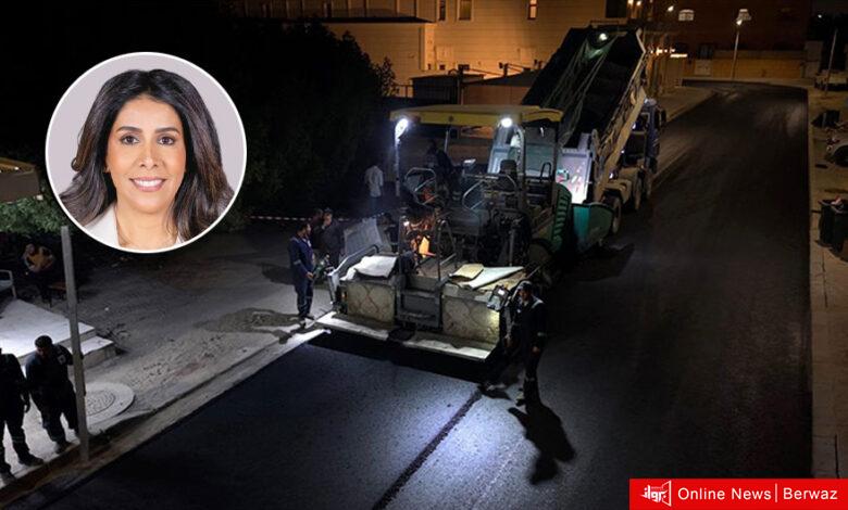وزيرة الأشغال: مواصلة المتابعة الميدانية لأعمال صيانة الطرق وتسريع وتيرة الإنجاز